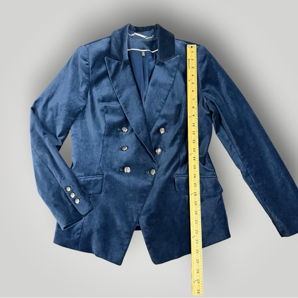 WHITE HOUSE BLACK MARKET VELVET TROPHY SIZE 6 In RIVER TEAL - Picture 7 of 14